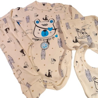 KIT REPUBLICA CONJUNTO BEBE MANGA LARGA